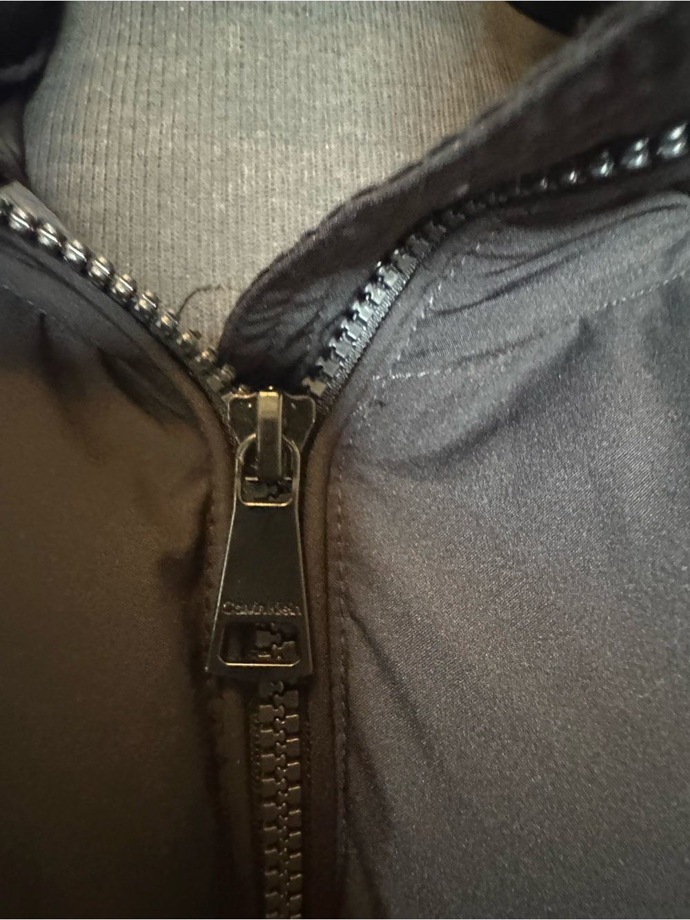 Calvin Klein Women's Black Long Hooded Puffer Coat - Picture 4 of 5